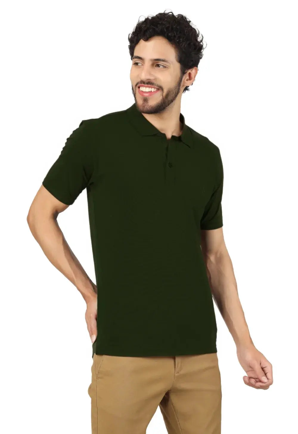 solid polo t-shirt for men